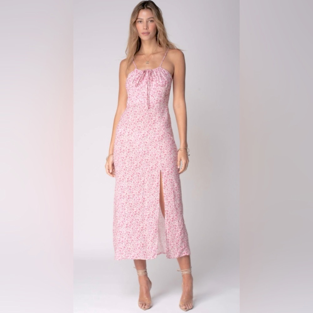 Stillwater corset slip midi dress - small - sweet flower - nwt